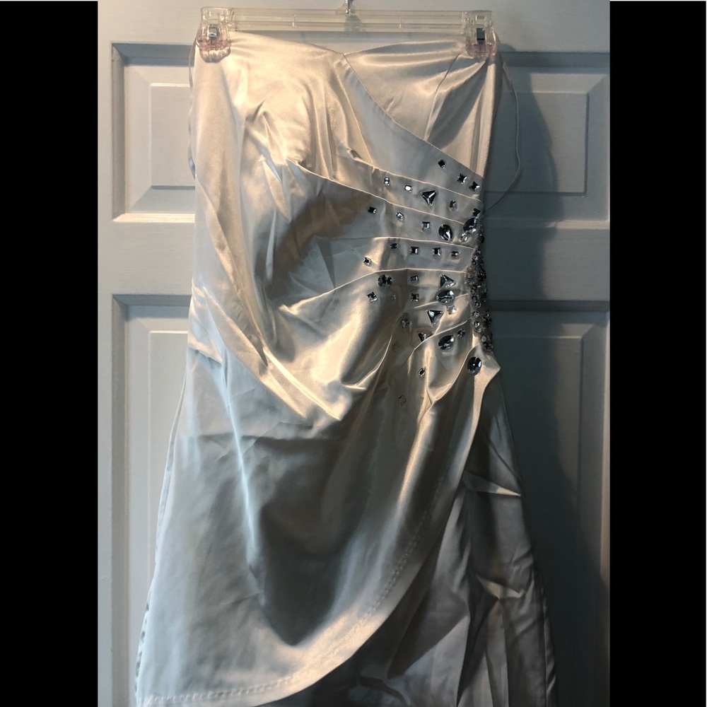 Strapless Mini Gown